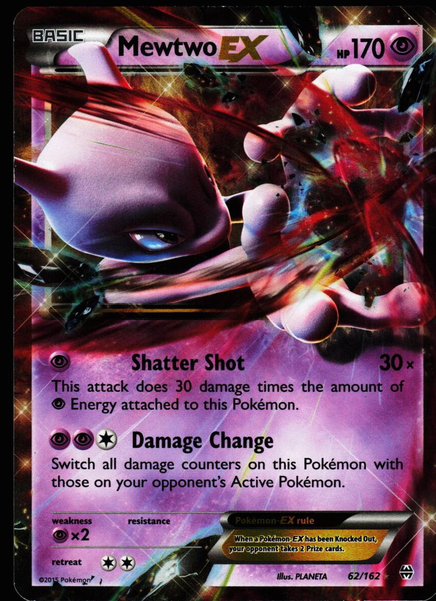 Mewtwo EX 2015 Pokemon XY BREAKthrough