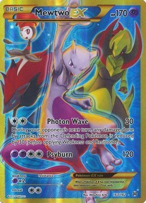 2015 Pokemon XY BREAKthrough Holo #163 Mewtwo front