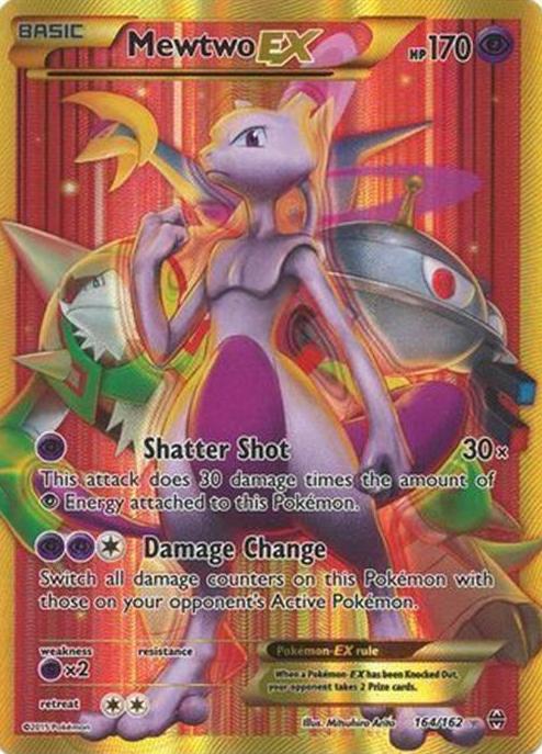 2015 Pokemon XY BREAKthrough Full Art #164 Mewtwo front