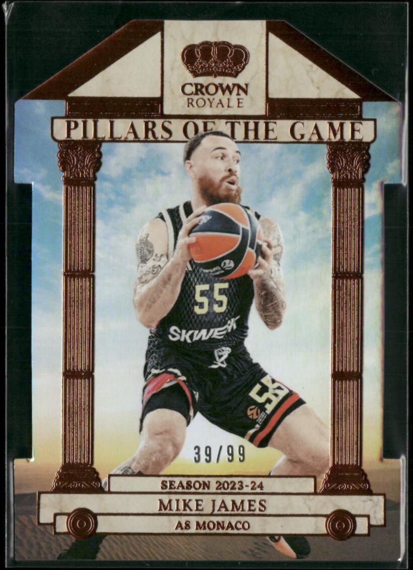 2023 Panini Crown Royale Turkish Airlines EuroLeague Mike James #20 card