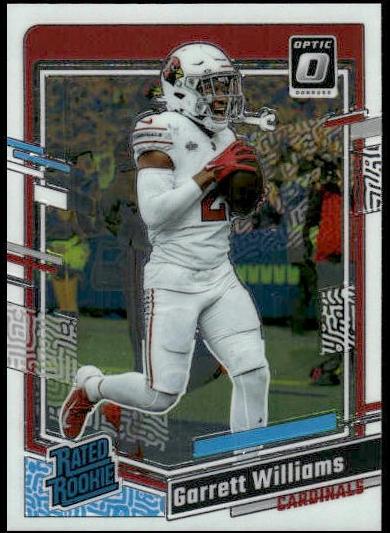 Garrett Williams 2023 Donruss Optic Football card