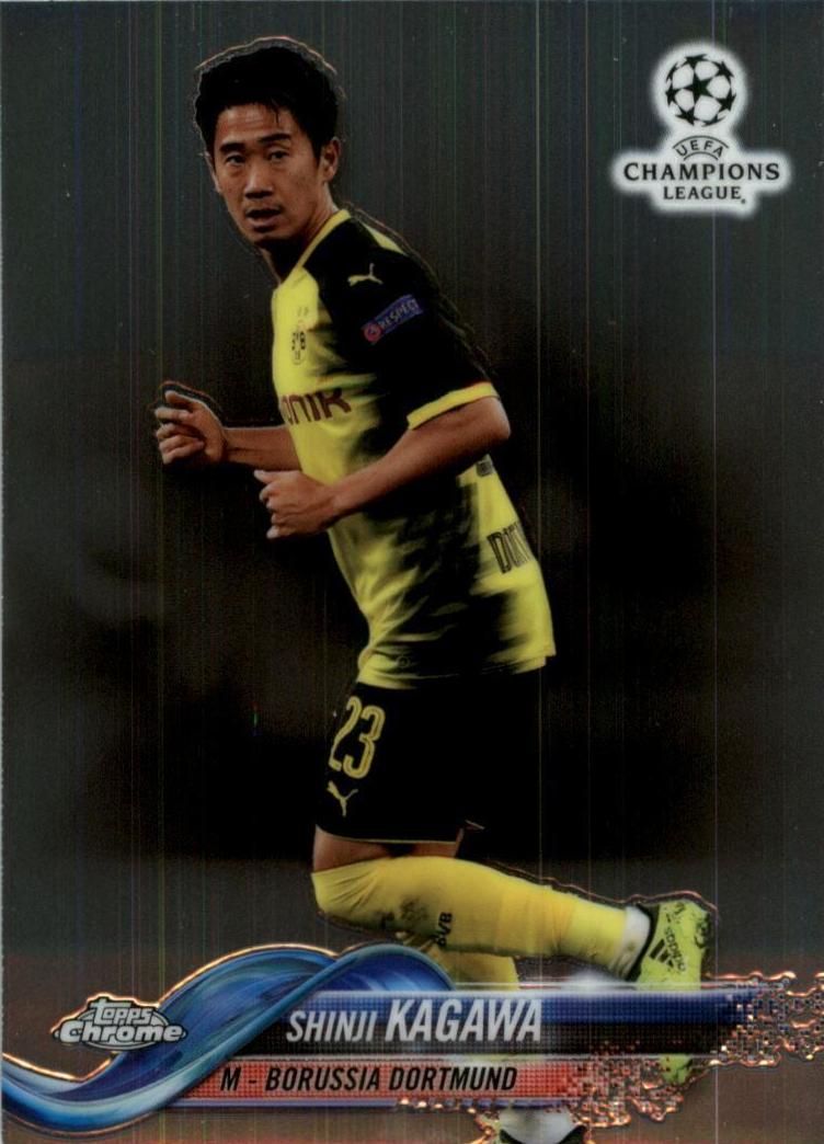 2017 Topps Chrome UEFA Champions League Shinji Kagawa #27 card