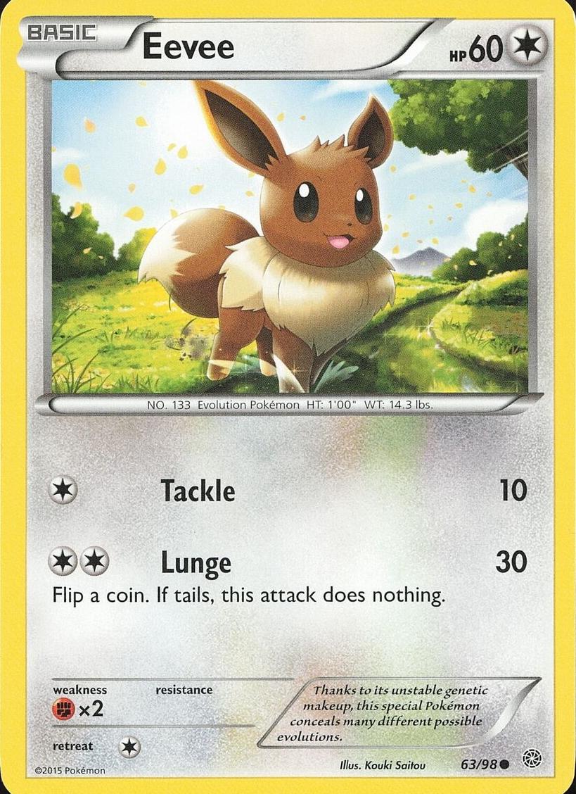 Eevee 2015 Pokemon XY Ancient Origins