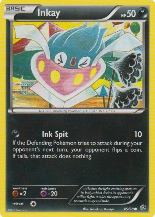 Inkay 2015 Pokemon XY Ancient Origins