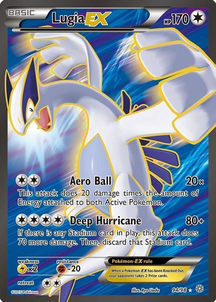 2015 Pokemon Full Art #94 Lugia front