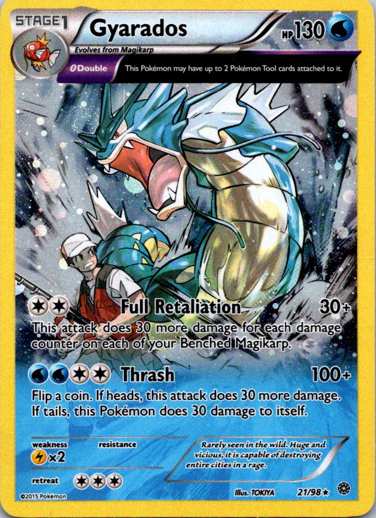 2015 Pokemon XY Ancient Origins A.O.-Cosmos-M Gyrds.Col Holo #21 Gyarados front