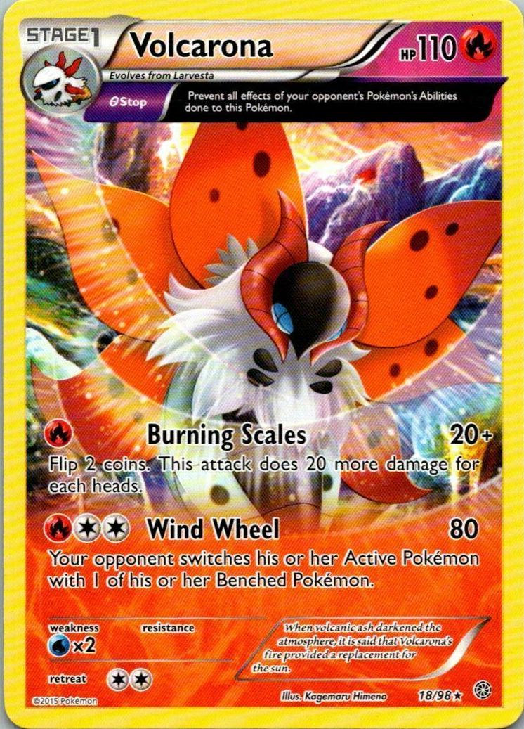 Volcarona 2015 Pokemon XY Ancient Origins