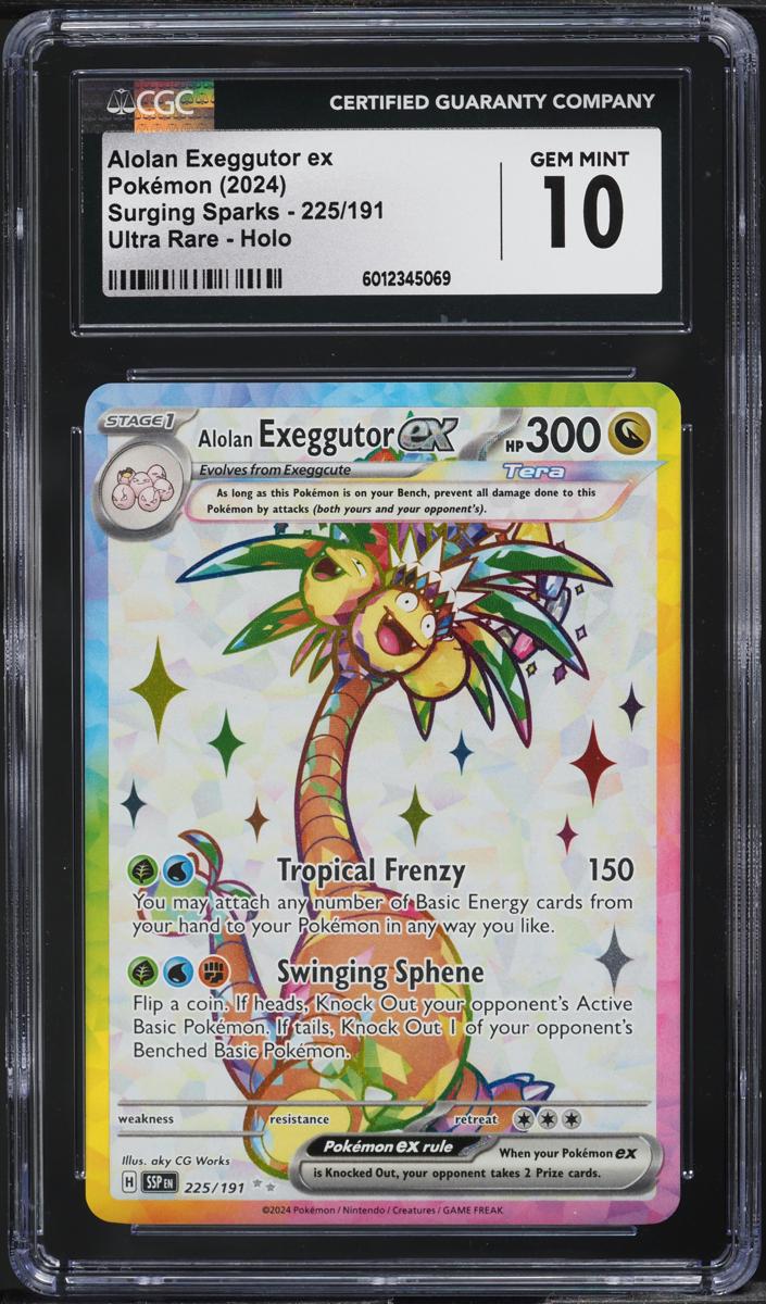 Alolan Exeggutor EX 2024 Pokemon Scarlet & Violet Surging Sparks