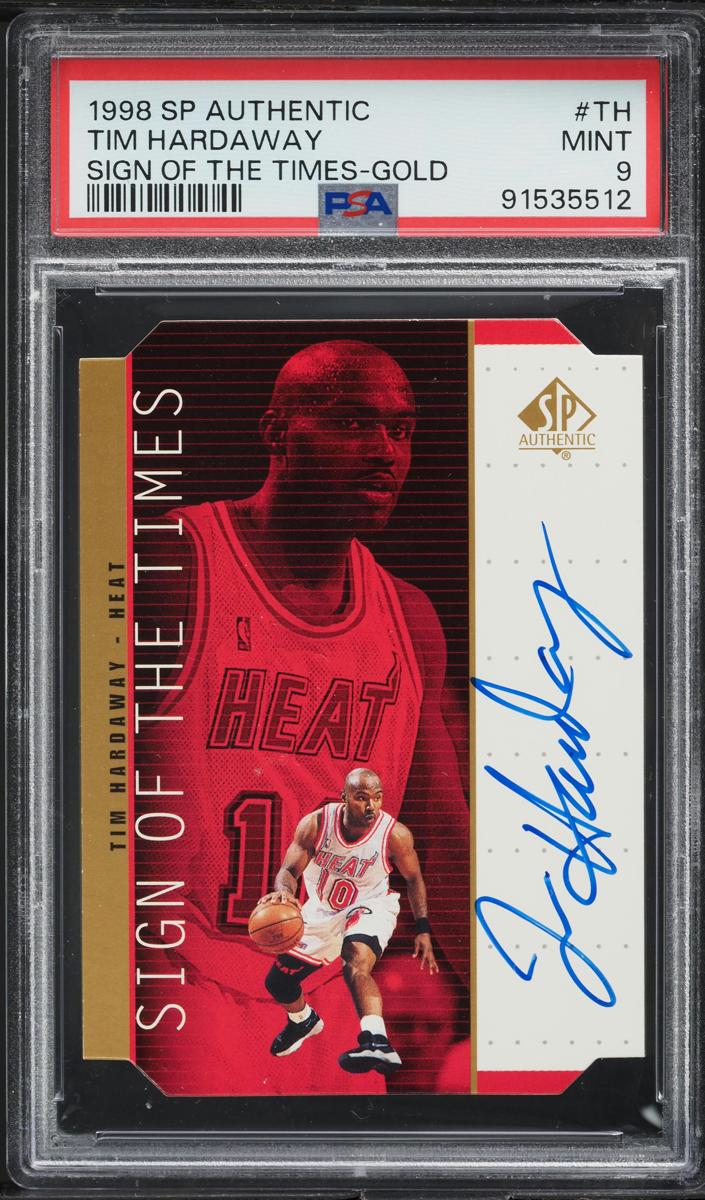 1998 SP Authentic Tim Hardaway [Gold] #TH card