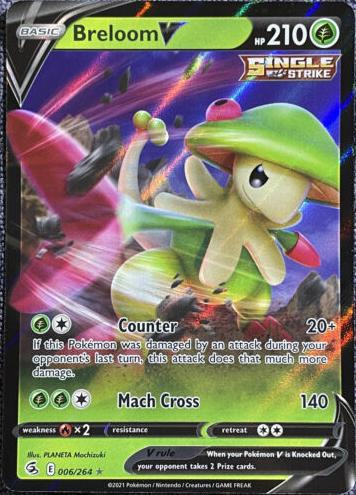 Breloom V 2021 Pokemon Fusion Strike