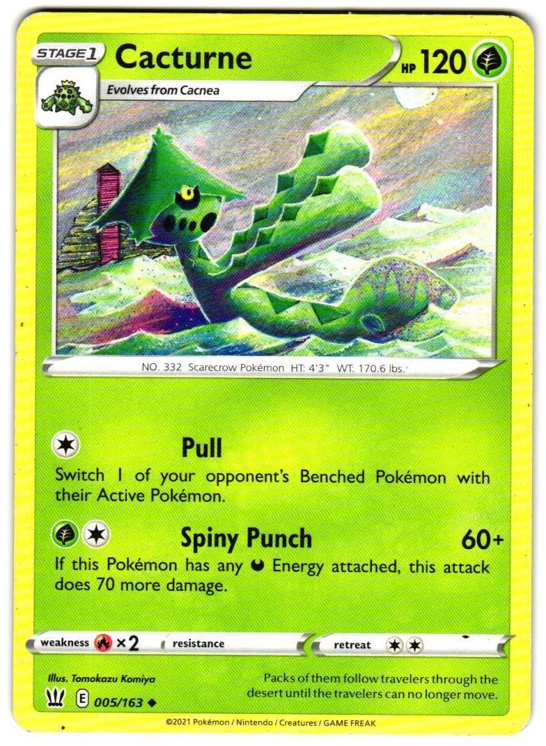Cacturne 2021 Pokemon Battle Styles