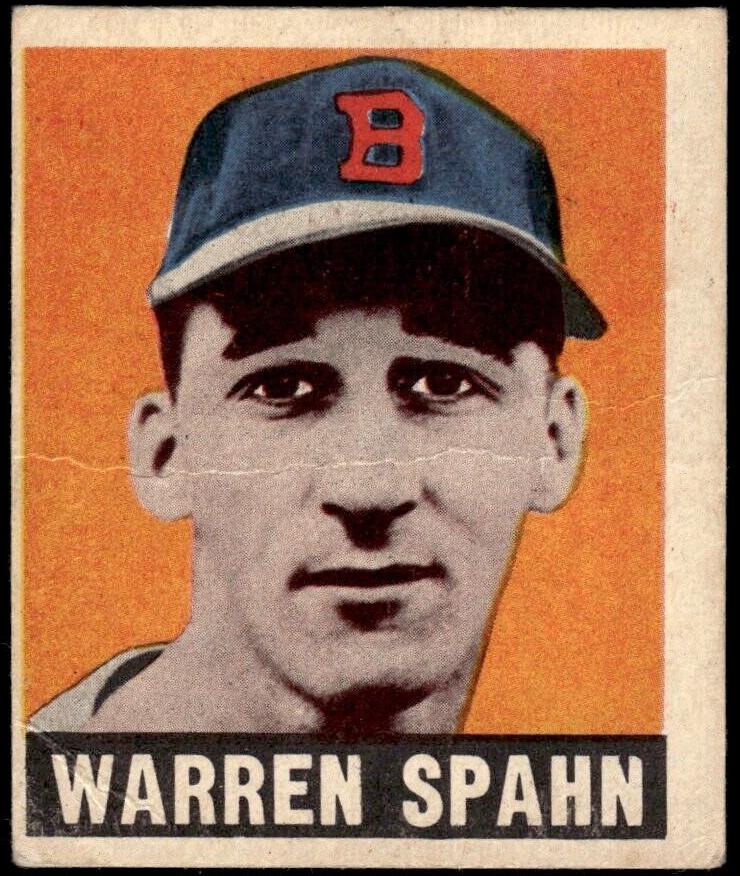 1948 Leaf #32 Warren Spahn front