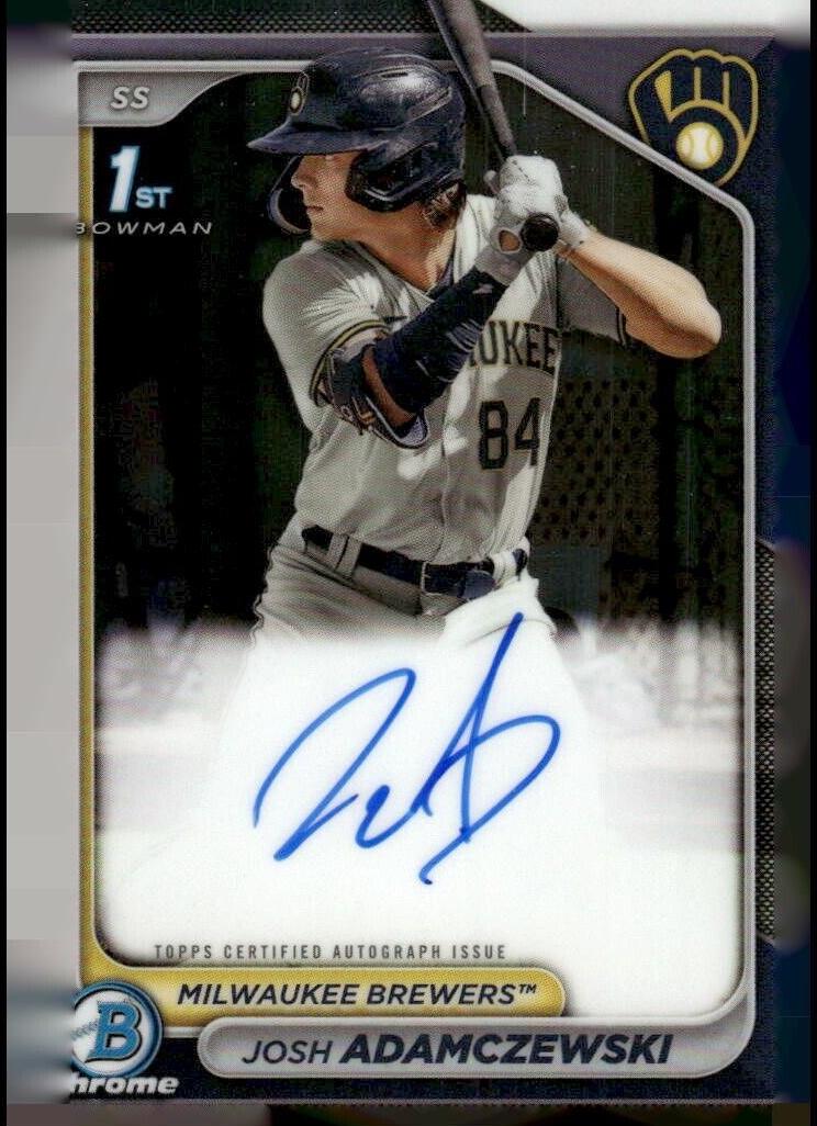 Josh Adamczewski 2024 Bowman Chrome Baseball card