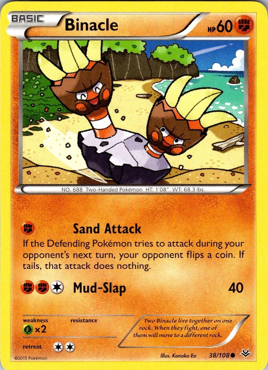 Binacle 2015 Pokemon XY Roaring Skies