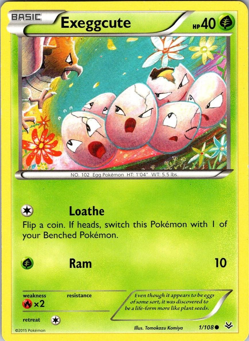 Exeggcute 2015 Pokemon XY Roaring Skies