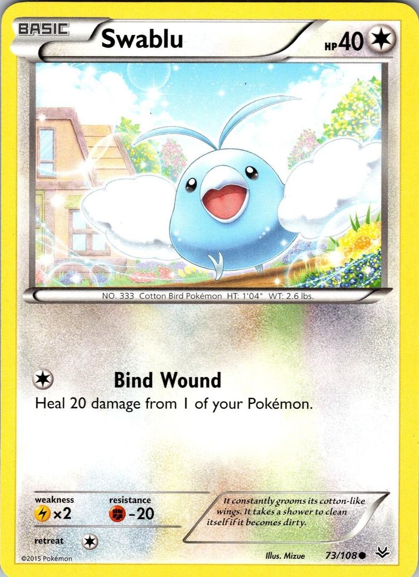 Swablu 2015 Pokemon XY Roaring Skies