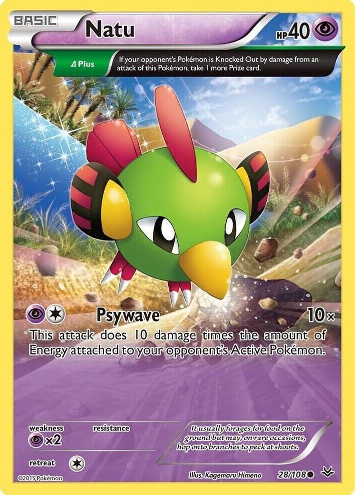 Natu 2015 Pokemon XY Roaring Skies