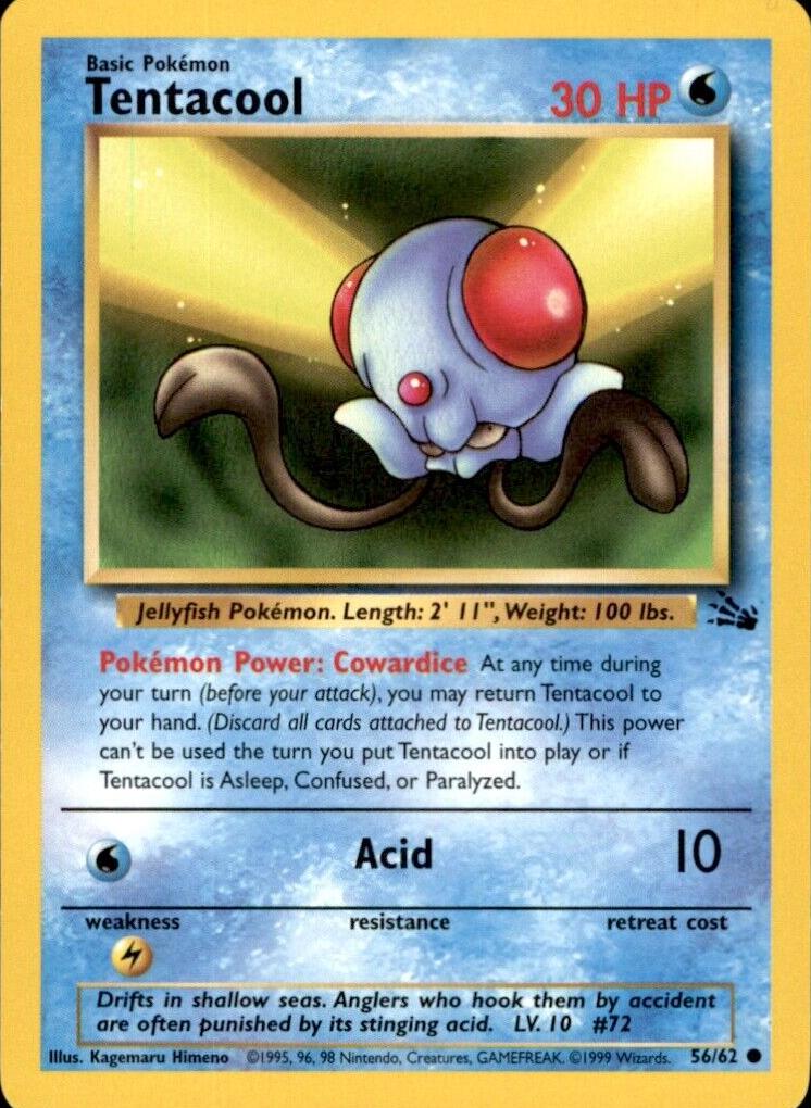 Tentacool 1999 Pokemon Fossil
