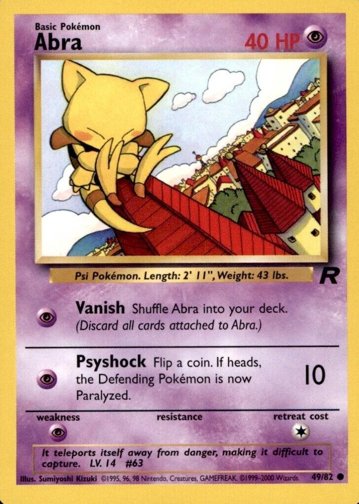Abra 2000 Pokemon Team Rocket