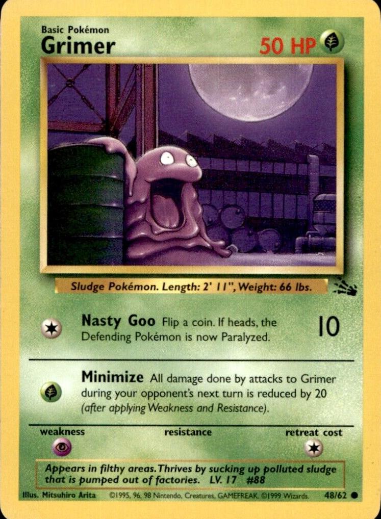 Grimer 1999 Pokemon Fossil