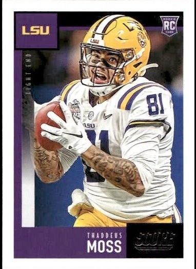 2020 Panini Score Thaddeus Moss #411 card