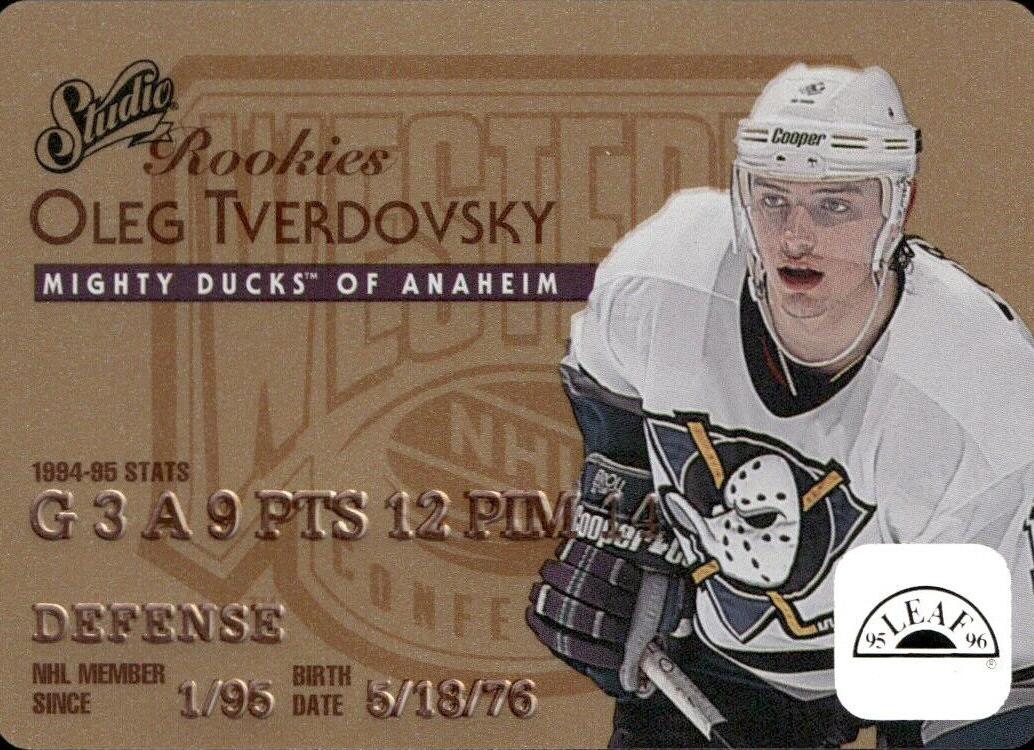 1995 Leaf Oleg Tverdovsky #6 card