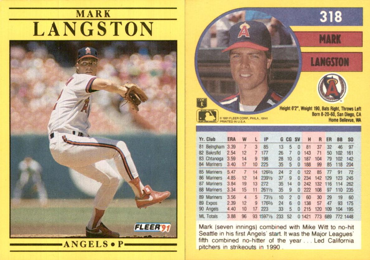1991 Mark Langston [Base ] #318