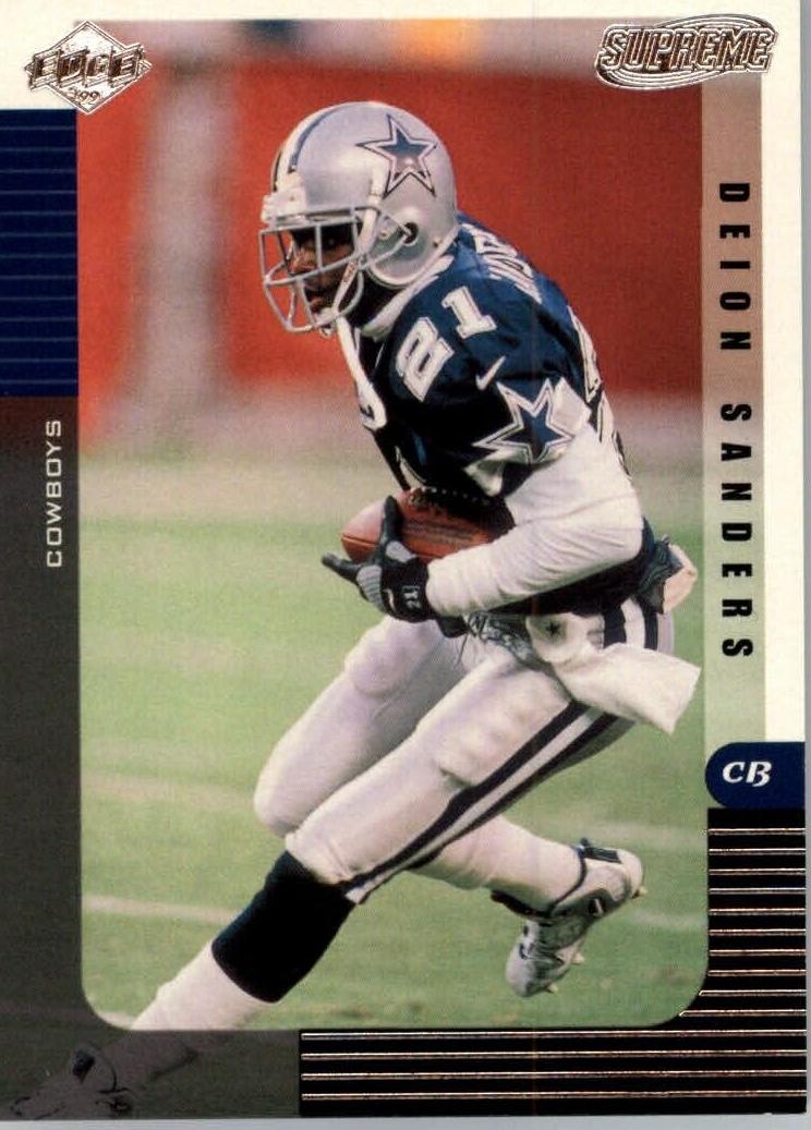 1999 Collector's Edge Supreme Deion Sanders #33 card