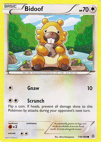 Bidoof 2015 Pokemon XY Primal Clash