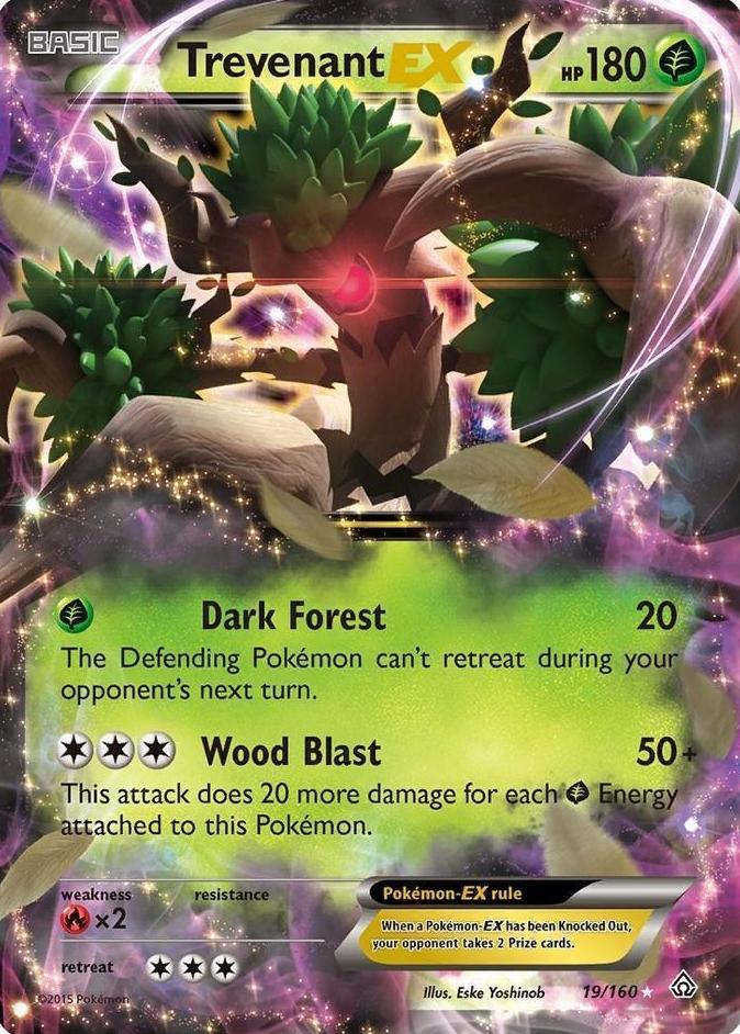 Trevenant EX 2015 Pokemon XY Primal Clash