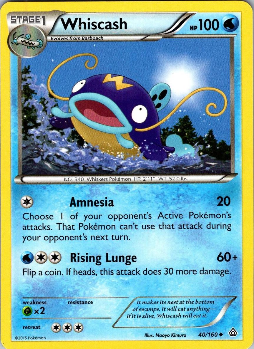 Whiscash 2015 Pokemon XY Primal Clash