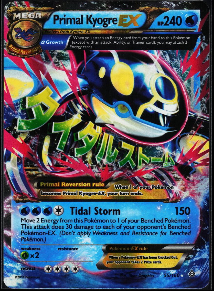 2015 Pokemon XY Primal Clash PRIMAL CLASH #55 Kyogre front