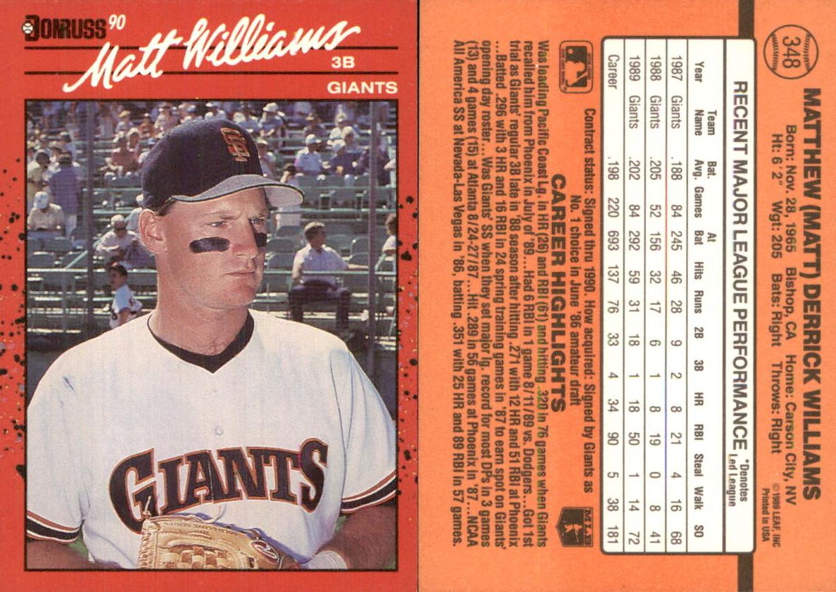 1990 Matt Williams #348