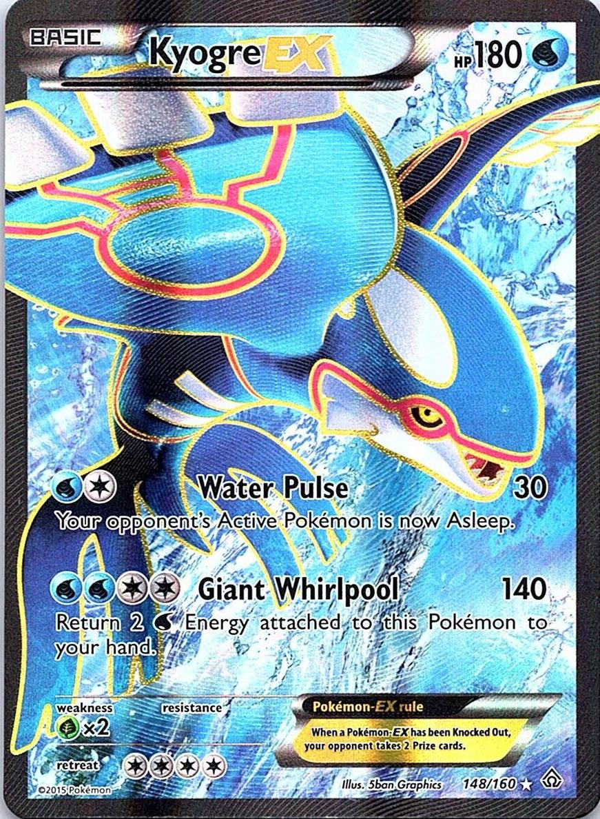 Kyogre EX 2015 Pokemon XY Primal Clash