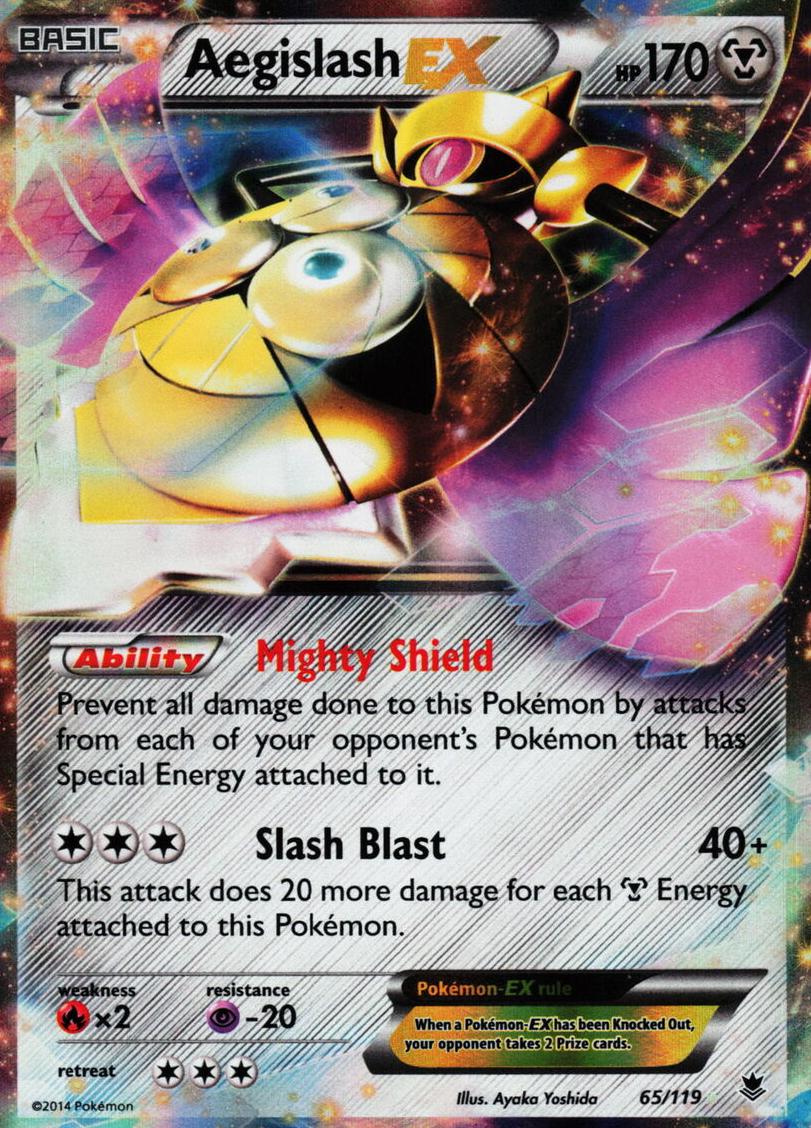 Aegislash EX 2014 Pokemon XY Phantom Forces