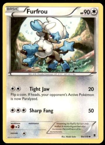 Furfrou 2014 Pokemon XY Phantom Forces