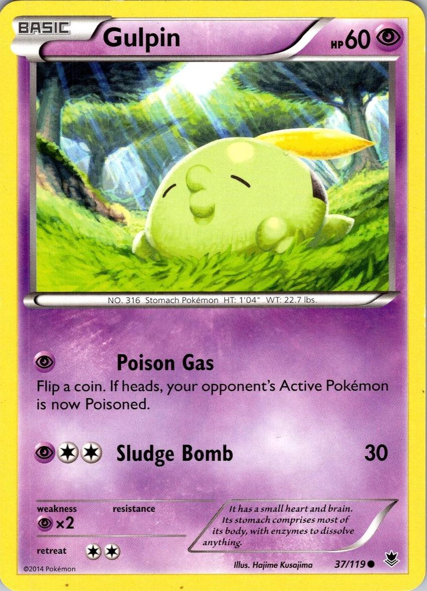 Gulpin 2014 Pokemon XY Phantom Forces