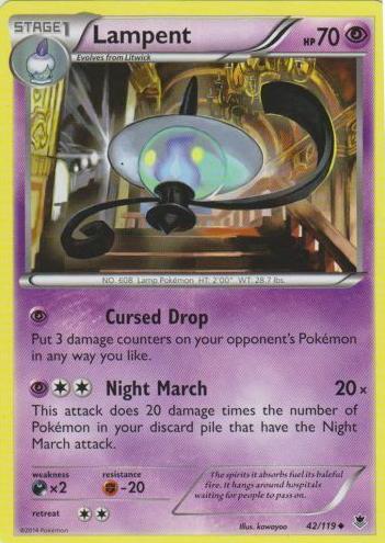 Lampent 2014 Pokemon XY Phantom Forces