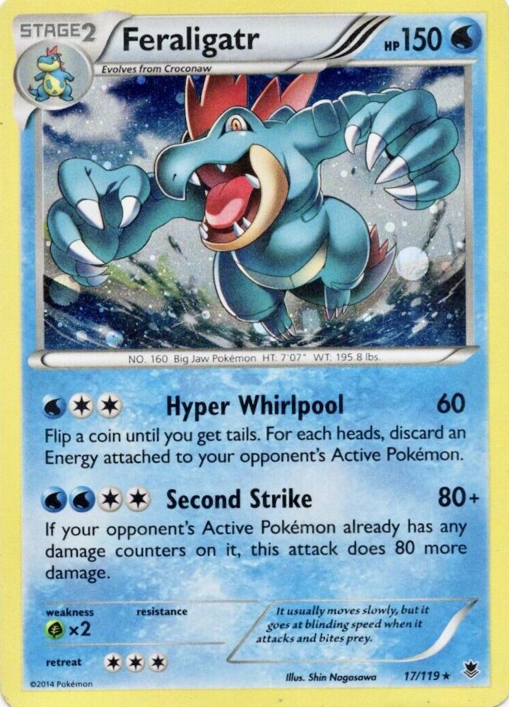 Feraligatr Holo 2014 Pokemon XY Phantom Forces