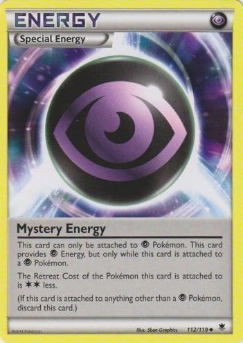 Mystery Energy 2014 Pokemon XY Phantom Forces