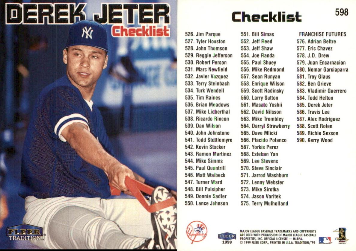 1999 Derek Jeter #598
