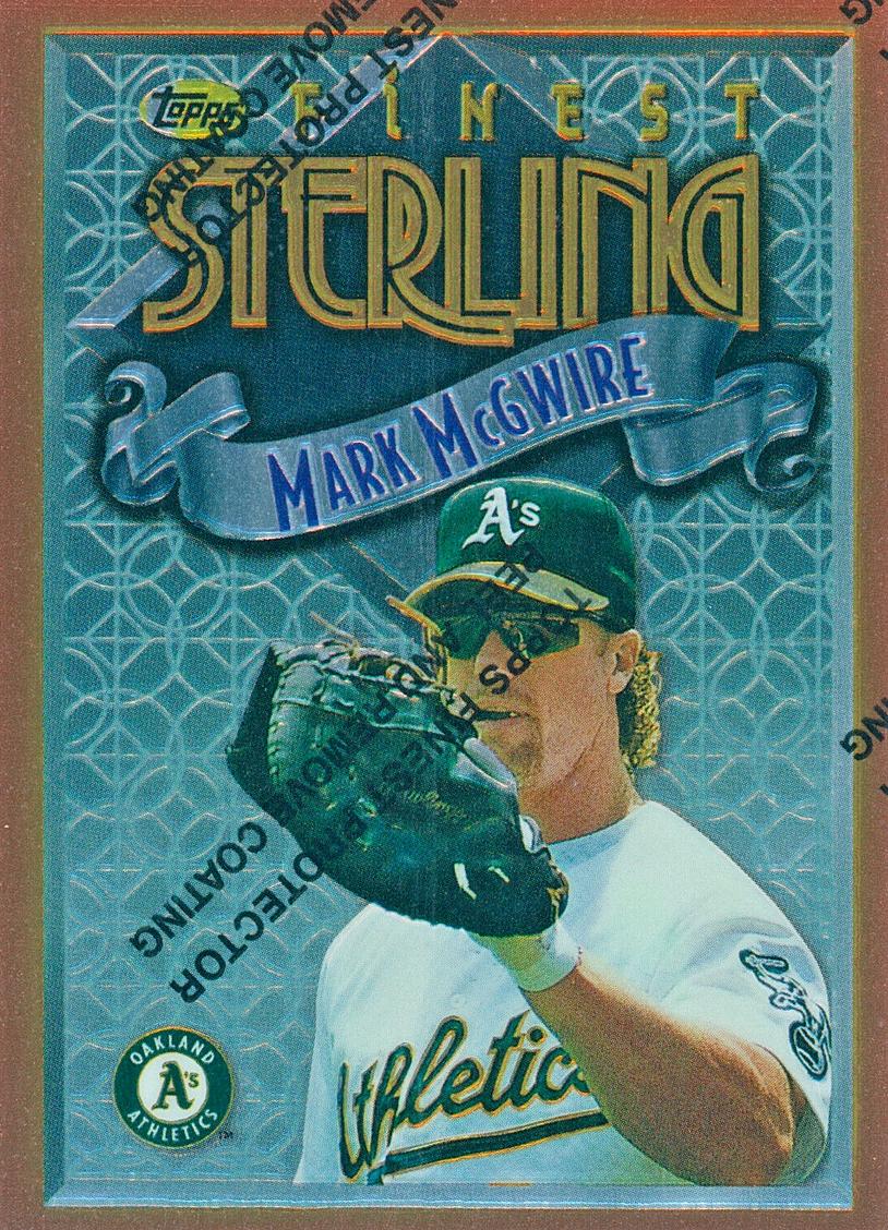 1996 Topps Finest Mark McGwire #162 card