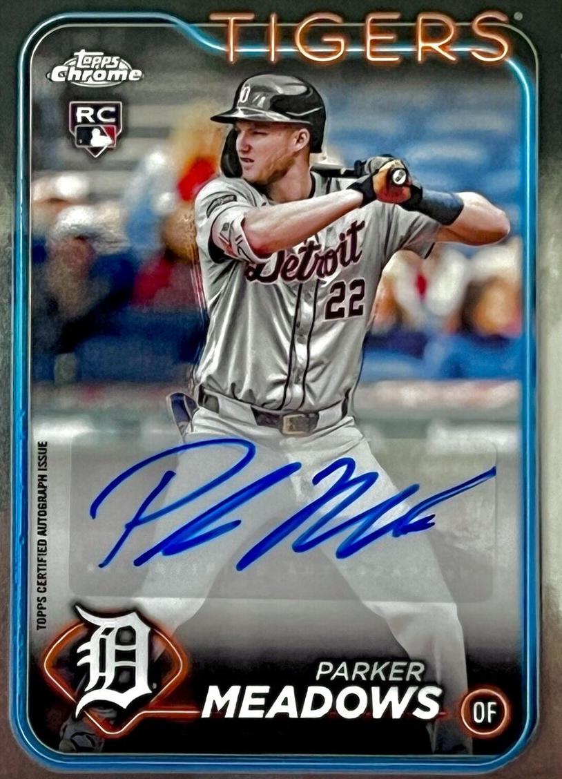Parker Meadows 2024 Chrome Update card