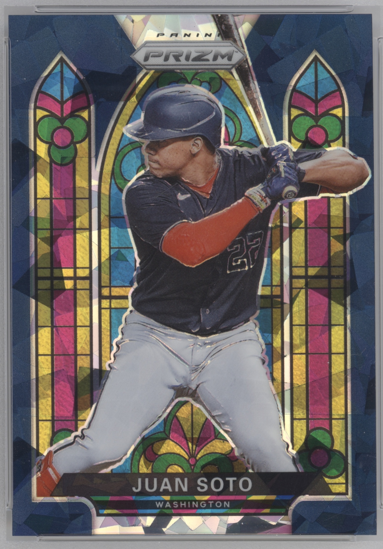 2021 Panini Prizm Baseball Navy Blue Cracked Ice Juan Soto #SG-3 BGS 9.5