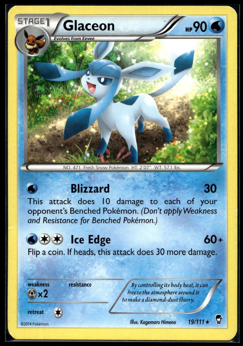 Glaceon 2014 Pokemon XY Furious Fists