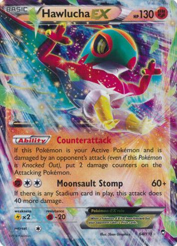 Hawlucha EX 2014 Pokemon XY Furious Fists