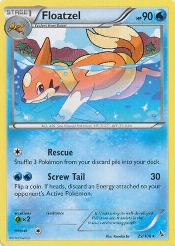 Floatzel 2014 Pokemon XY Flashfire
