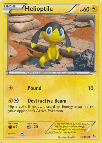 Helioptile 2014 Pokemon XY Flashfire