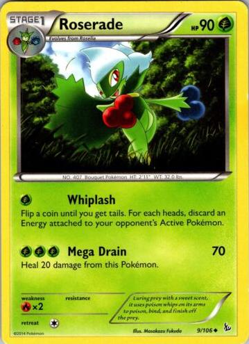 Roserade 2014 Pokemon XY Flashfire