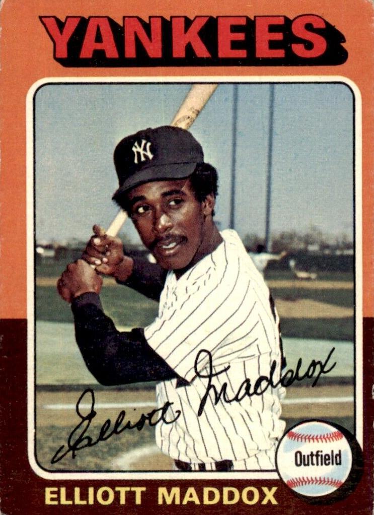 1975 Elliott Maddox #113